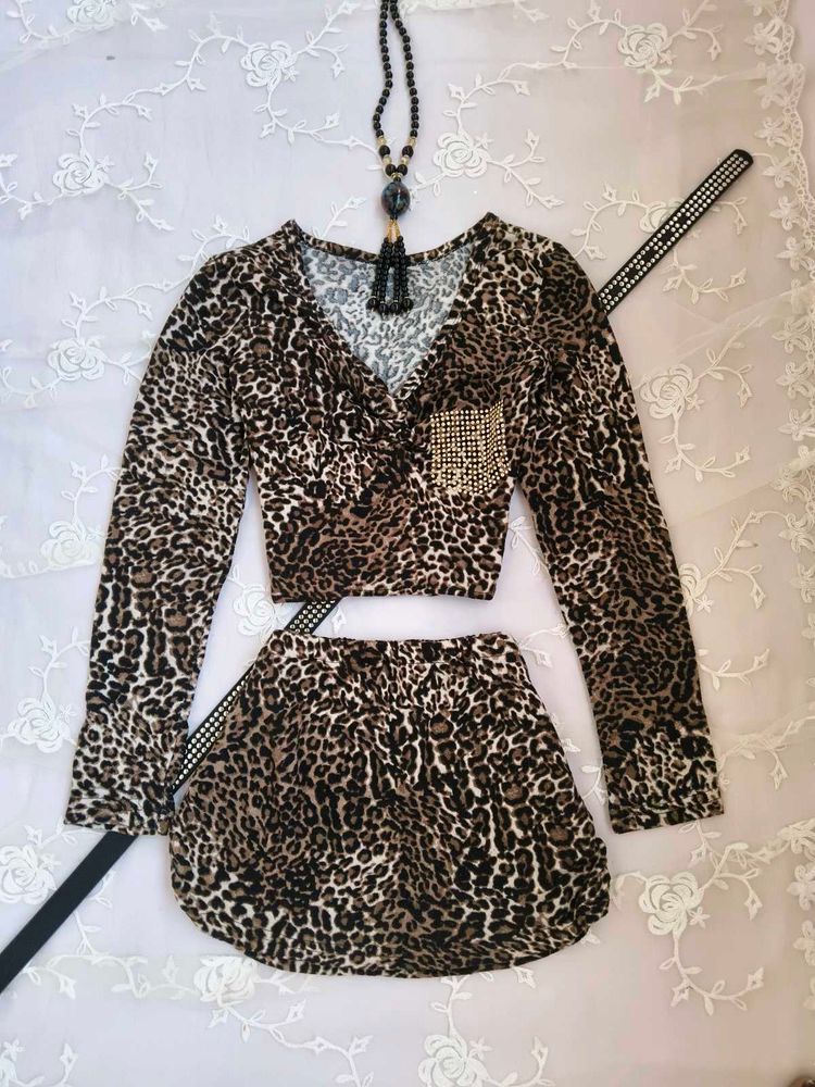 leopard print co-ord set