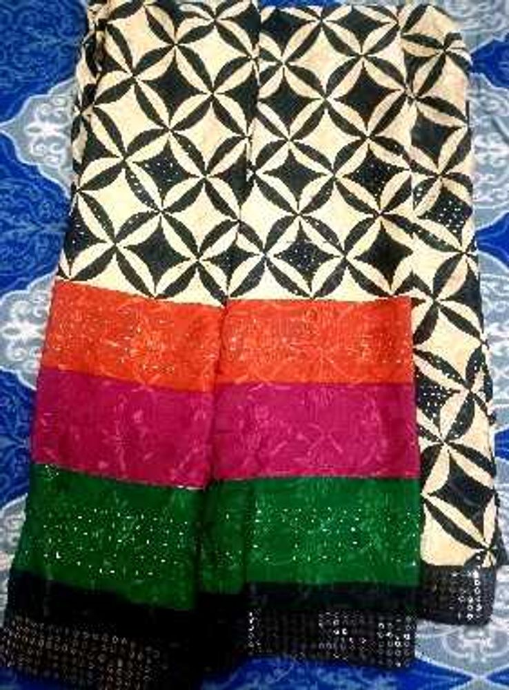 Beautiful Saree with Sequins