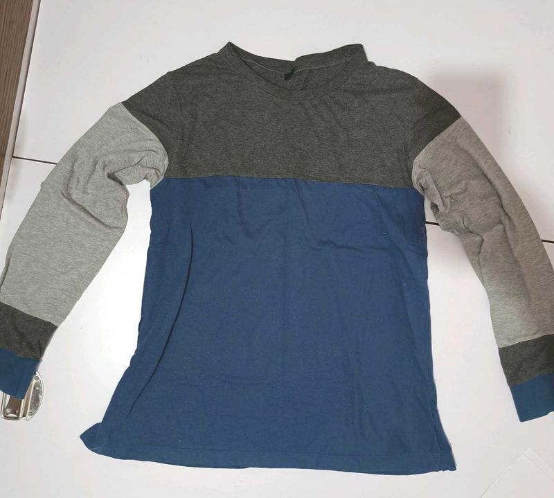 Color Block Long Sleeve Top🤍