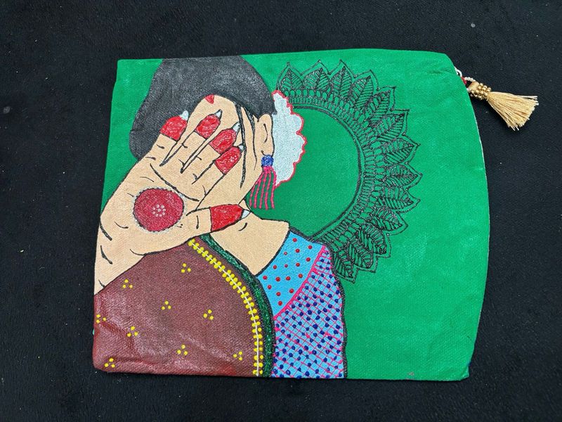 Handpainted Pouch