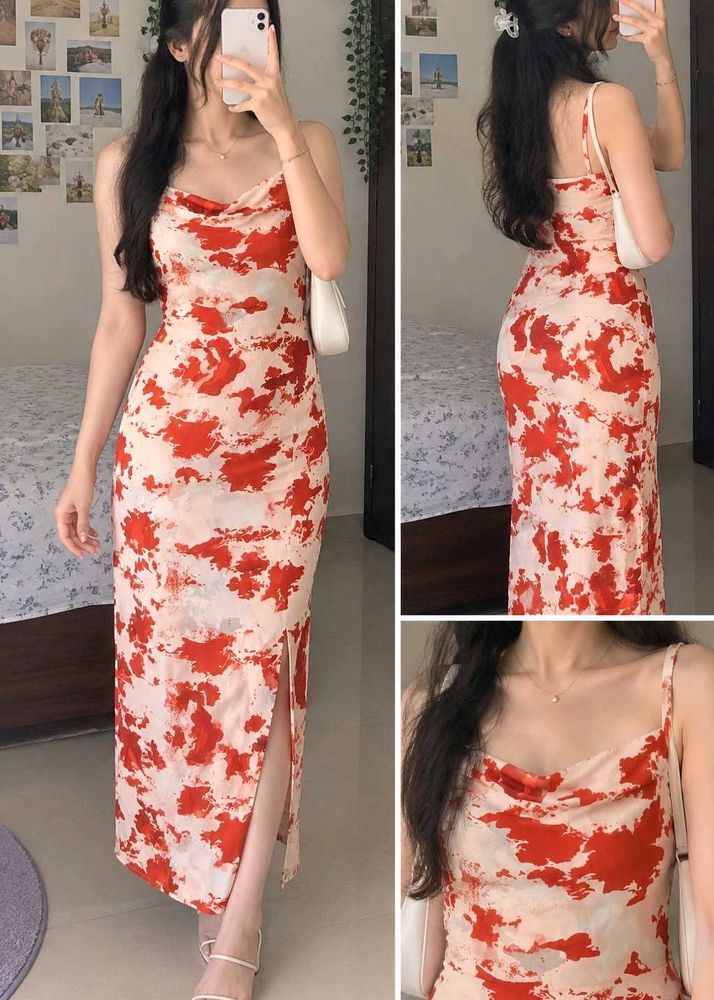 Stylish Printed Midi Dress