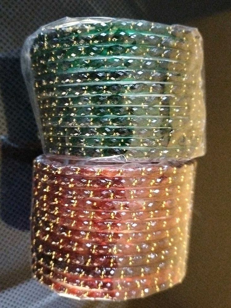 Sparkling Raindrops Bangles Set