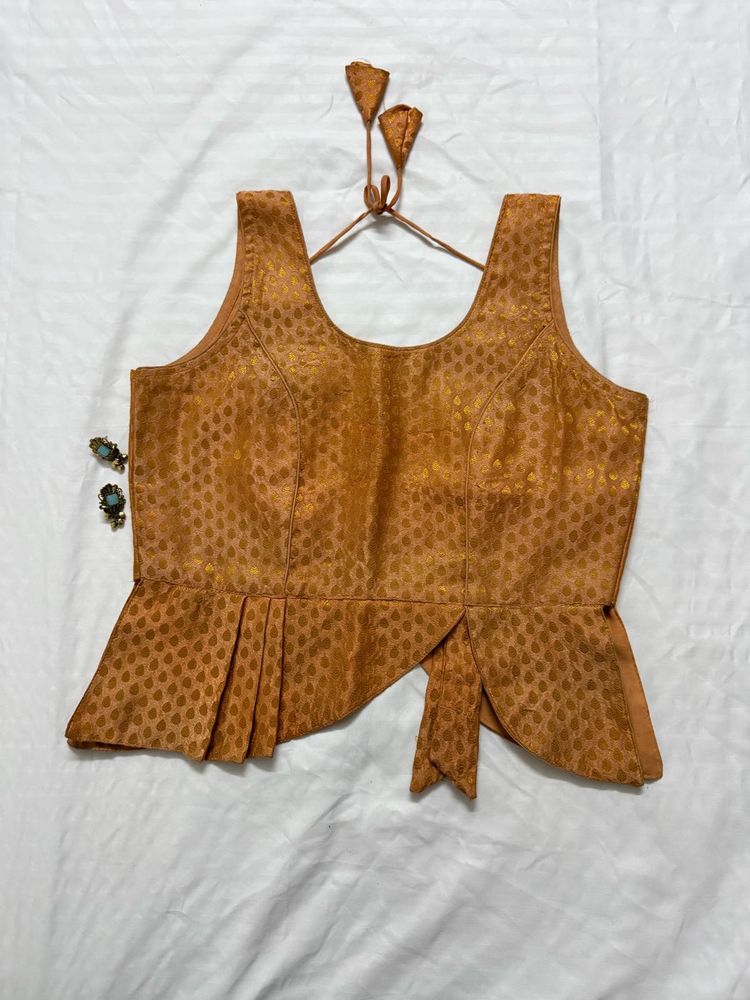 Peach Corset style Top