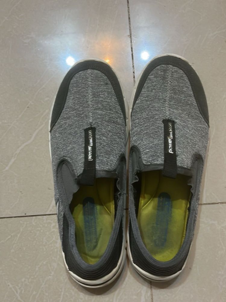 Comfortable Grey Slip-On Shoes