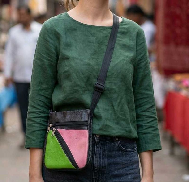 Chic Colorblock Crossbody Bag