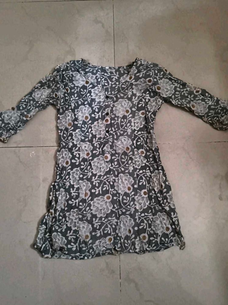 Floral Print Kurta