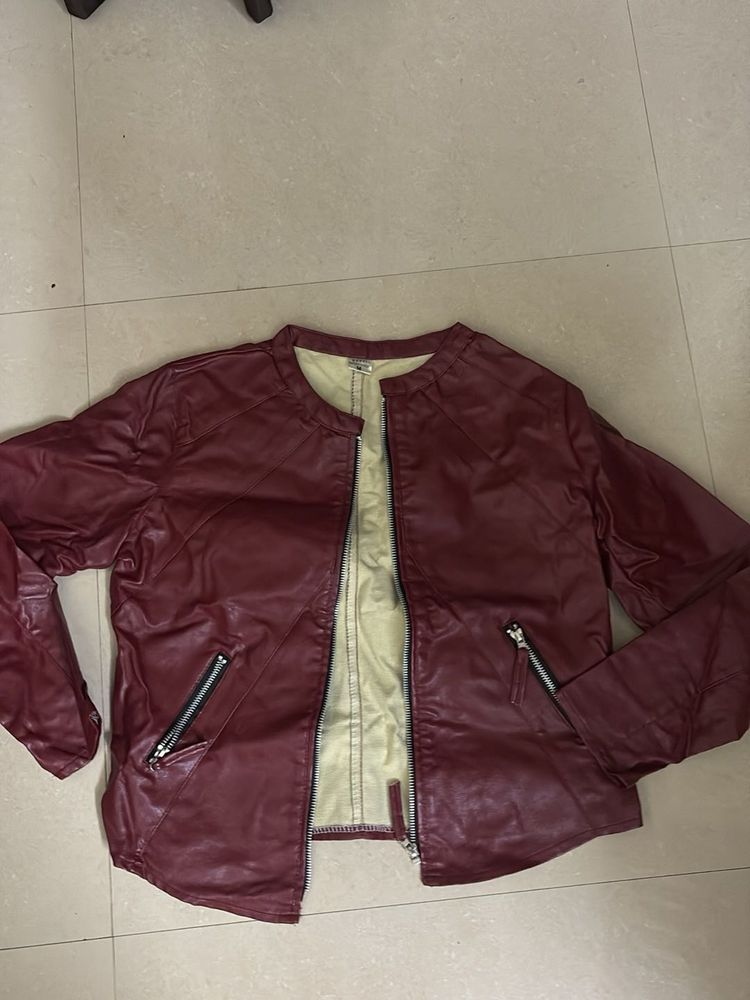 RED LEATHER JACKET