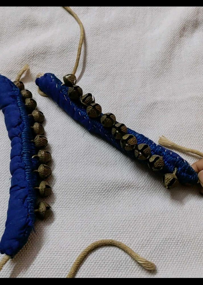 Blue Ghungroo Anklets with Bells