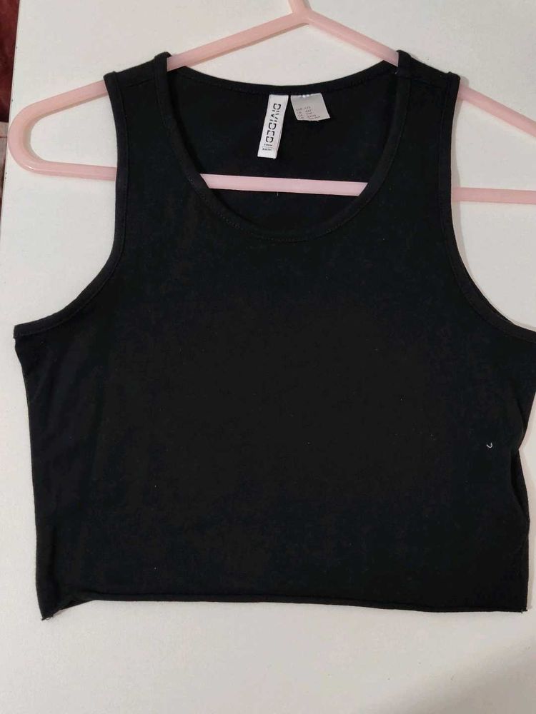 H&amp;M crop fitted top