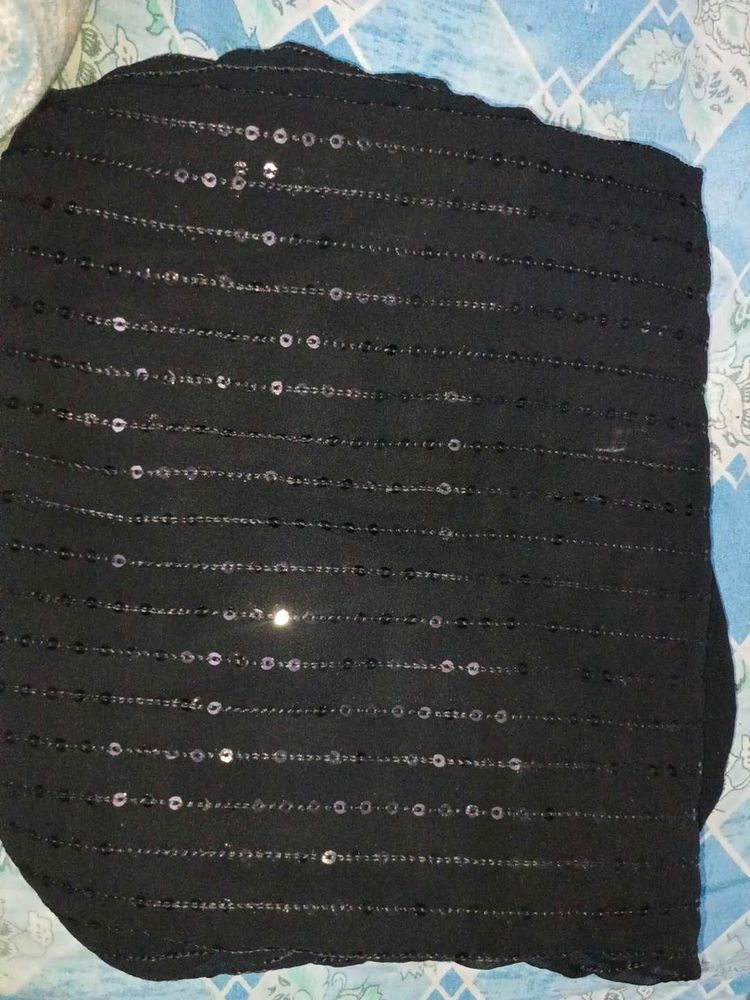 Embellished Black saree