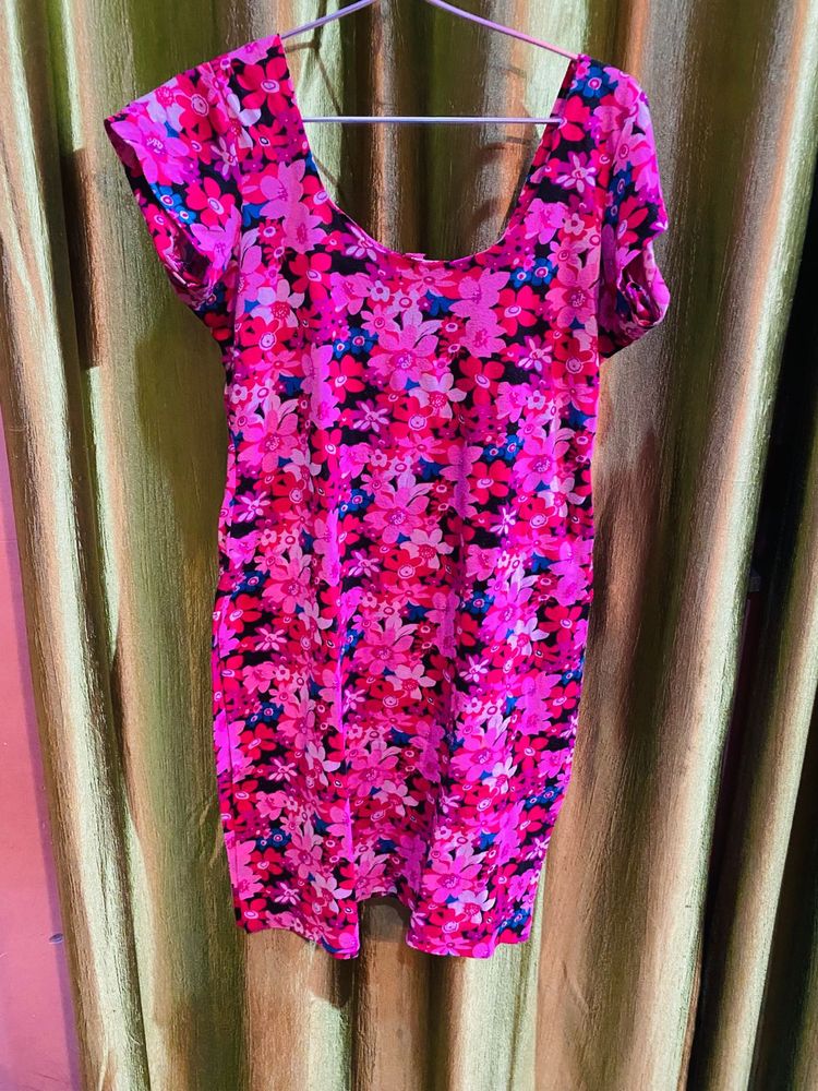Floral Print Casual night Dress
