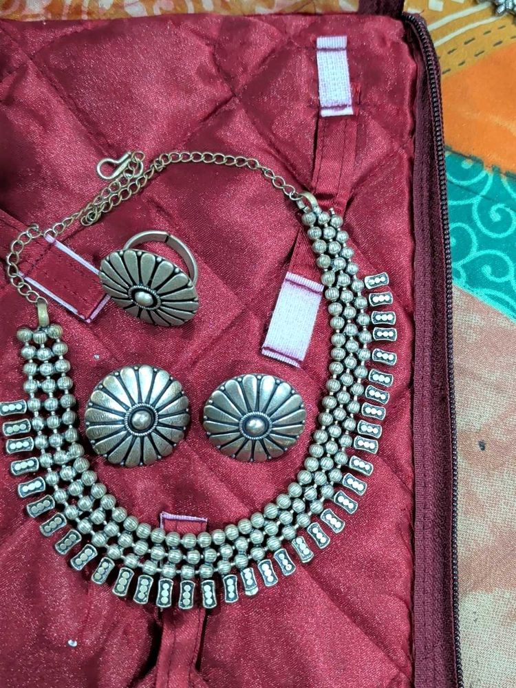 Oxidized Jewelry Set