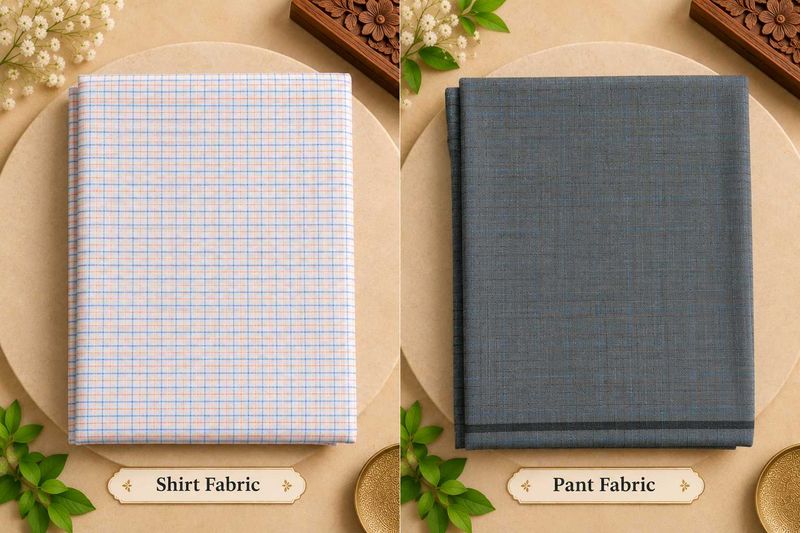 👔✨ Stylish Shirt &amp; Pant Fabric Combo ✨👖