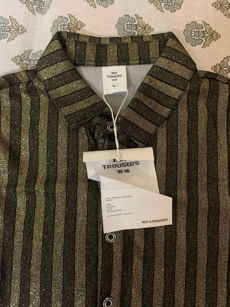 Sparkly Striped  shirt party wear
