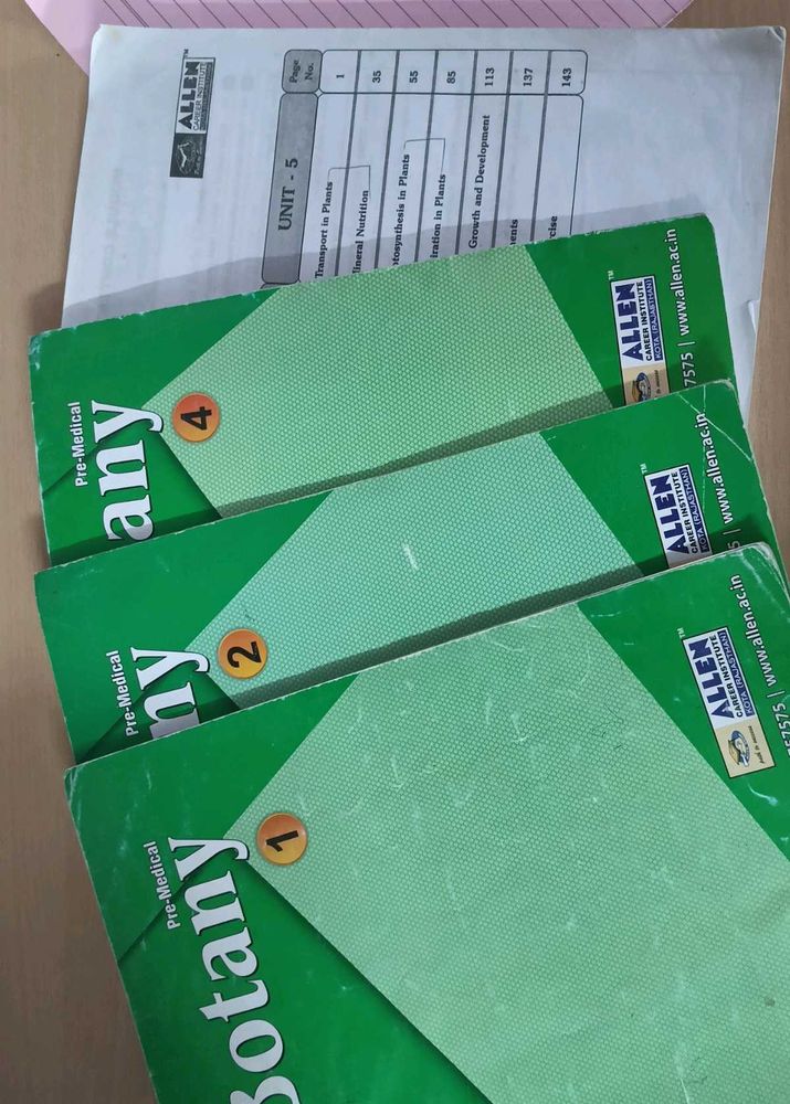 PRICE DROP-Allen Botany Textbook Set class 11