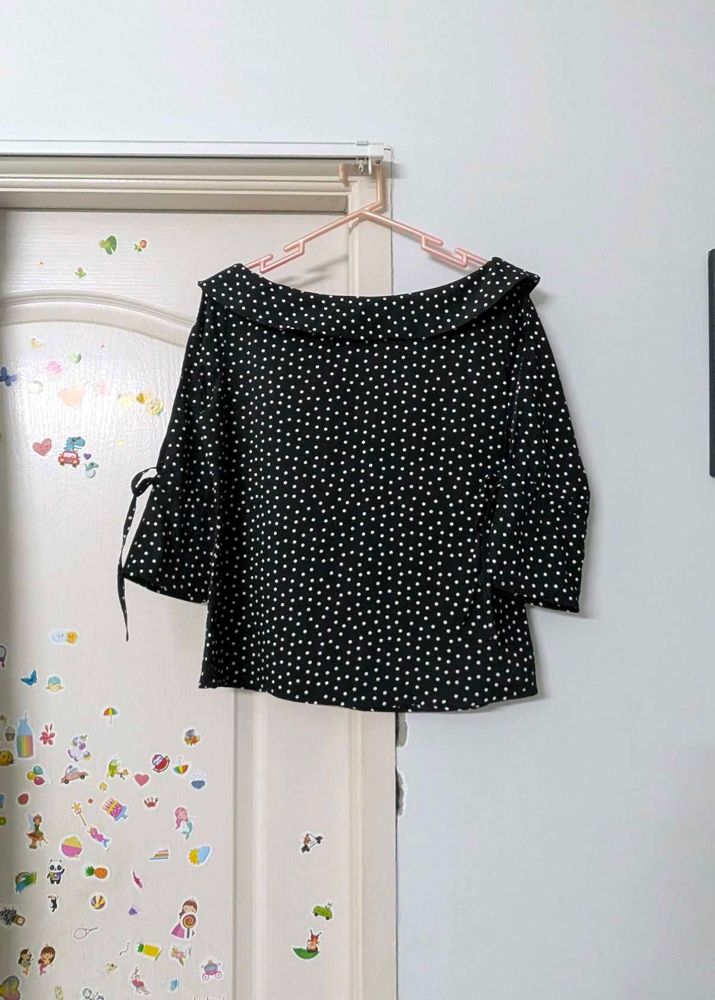 Chic Polka Dot Top | Office wear