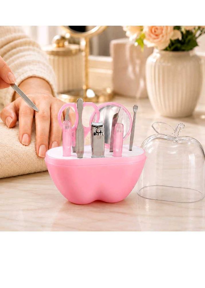 Cute Pink Apple Manicure Set