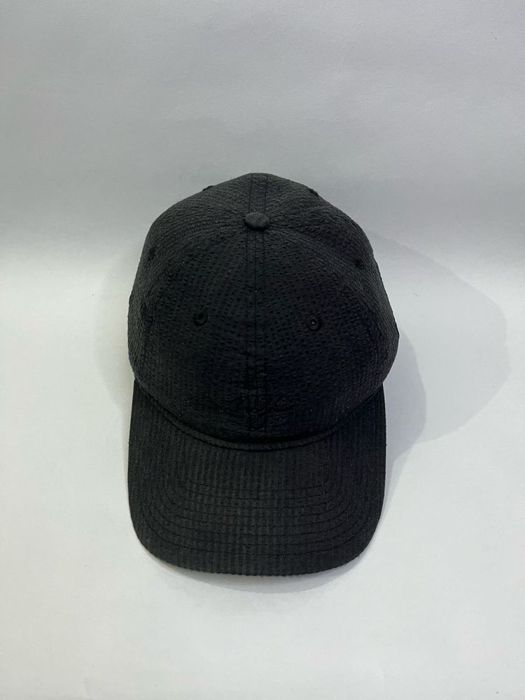 Black Textured Baseball Cap