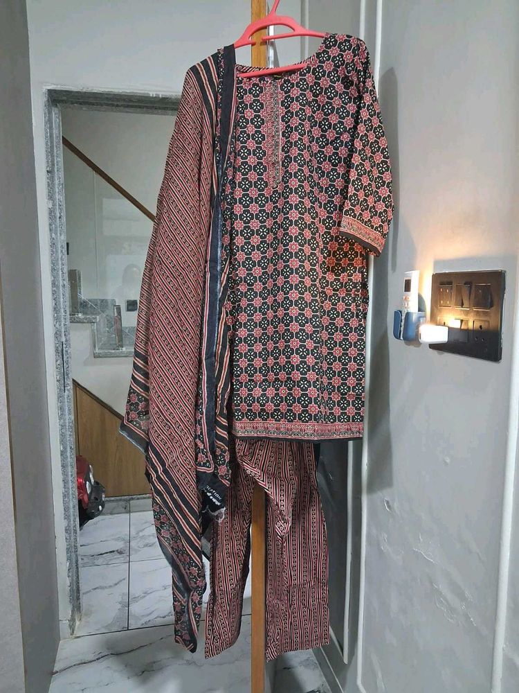 Printed Kurta Set with Dupatta XXL