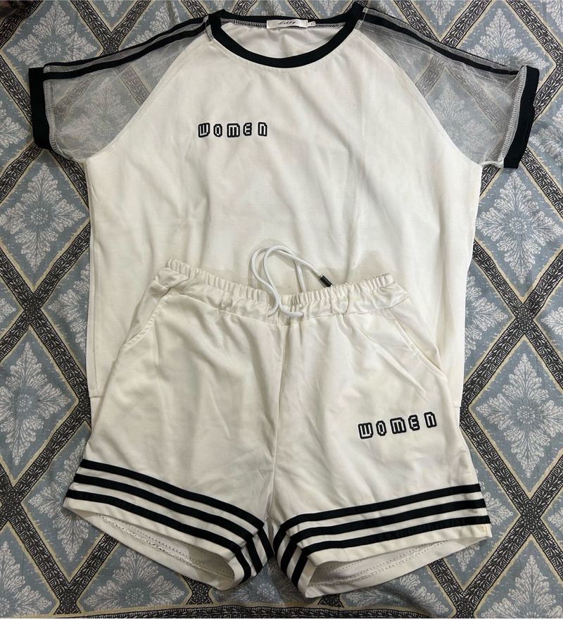 White Women's Athletic Set
