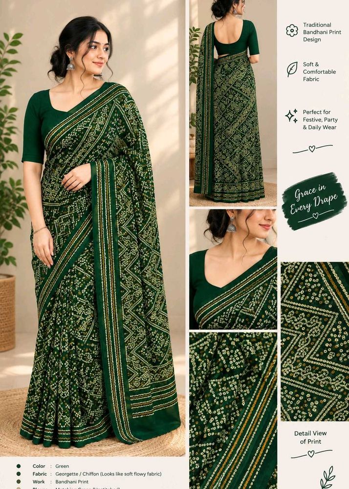 GUJARAT FAMOUS BANDHANI SARI
