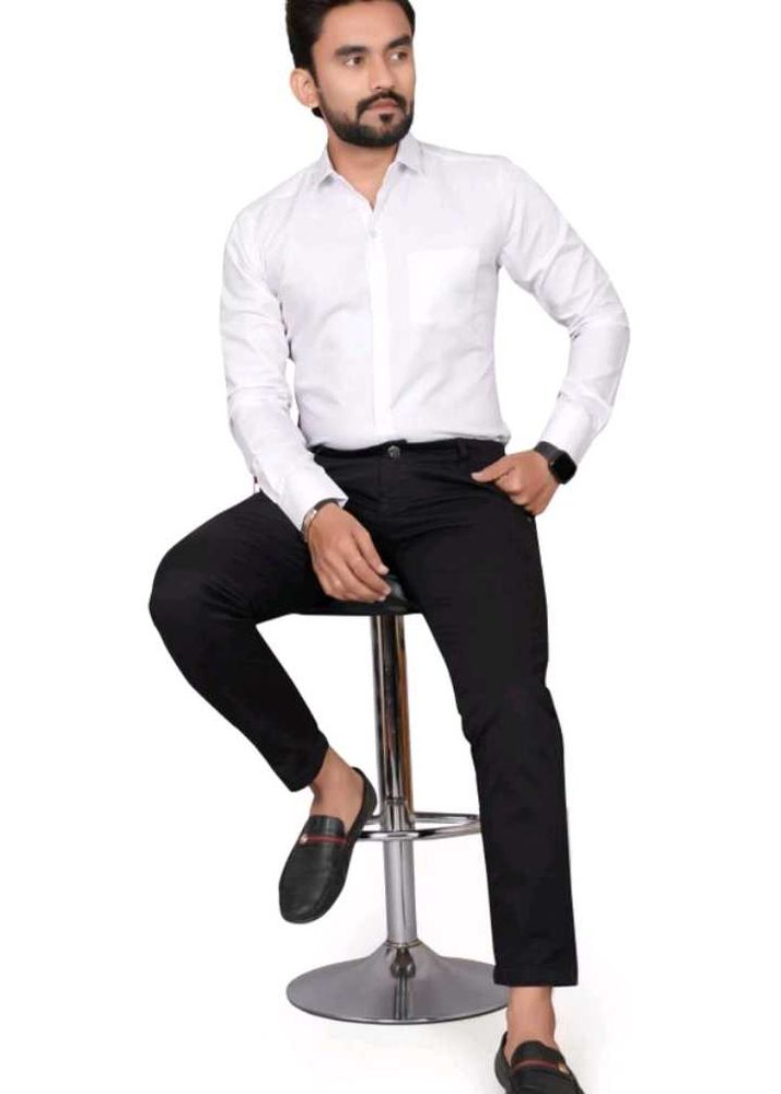 Men's White Dress Shirt