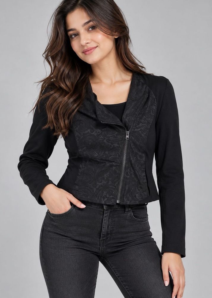 Stylish Black Moto Jacket