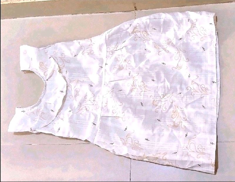 Vintage White Floral Patterned Dress