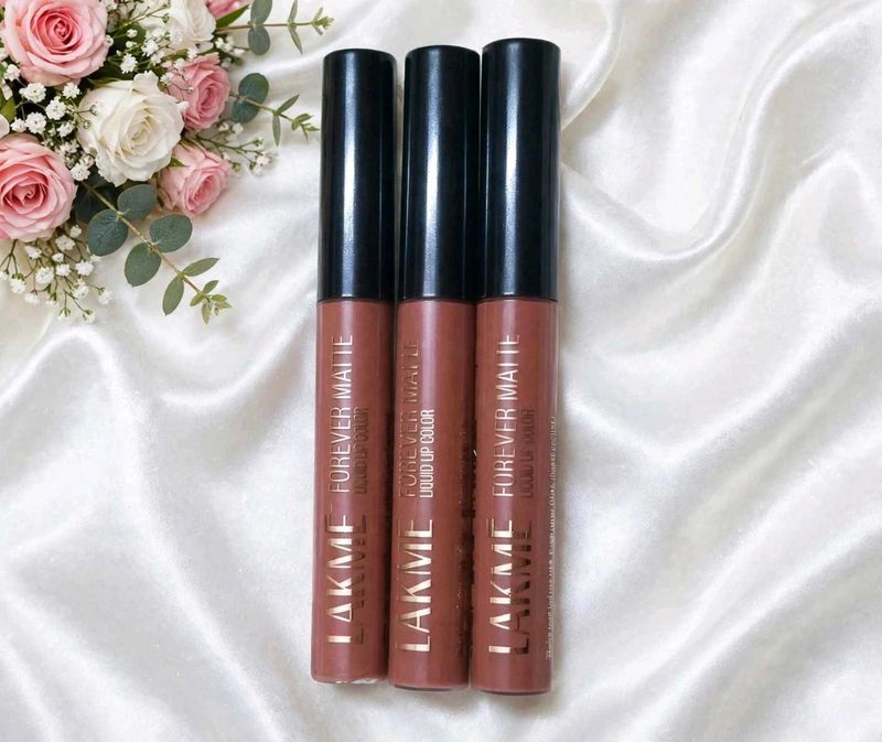 Lakme Forever Matte Liquid Lip Color Set