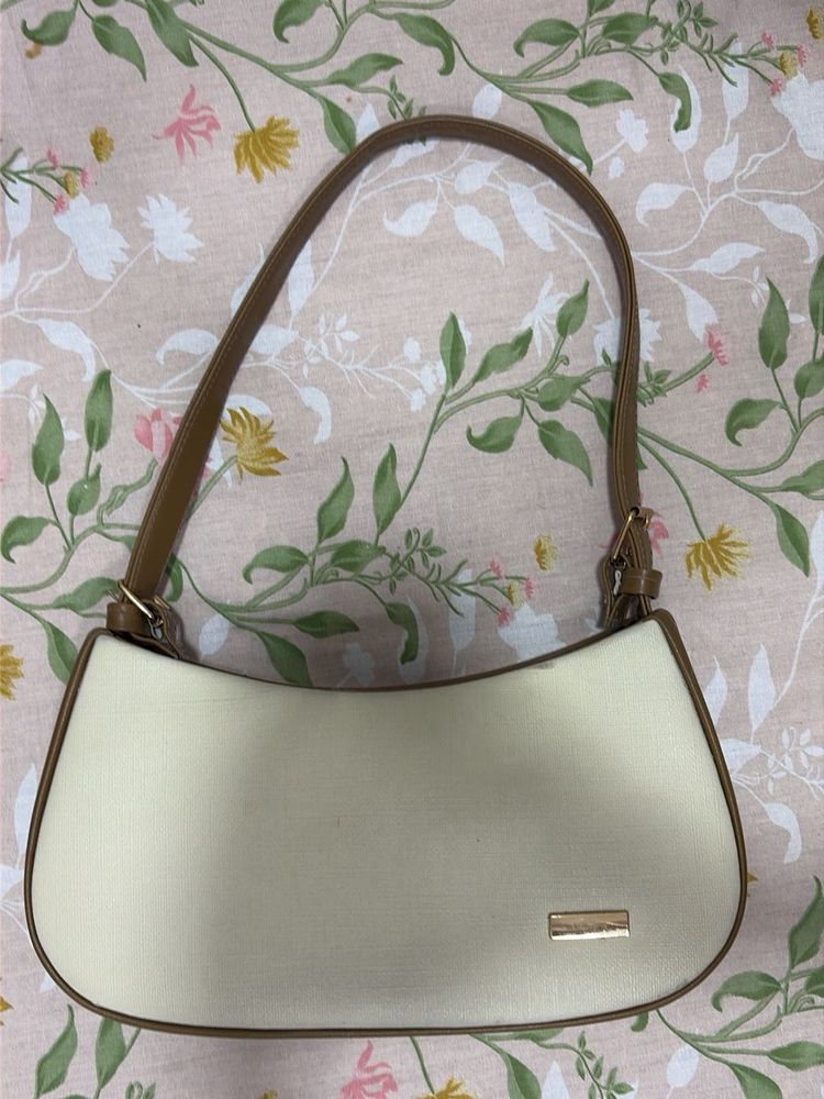 Stylish Cream Hobo Bag