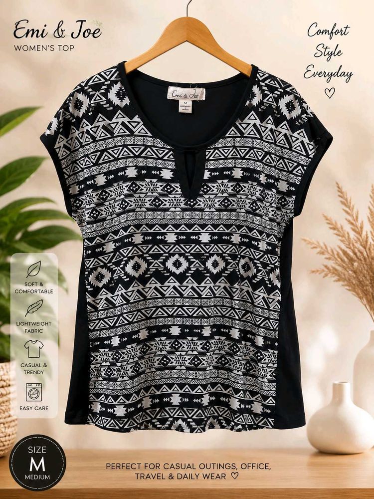 Emi &amp; Joe Women's Graphic Print Top