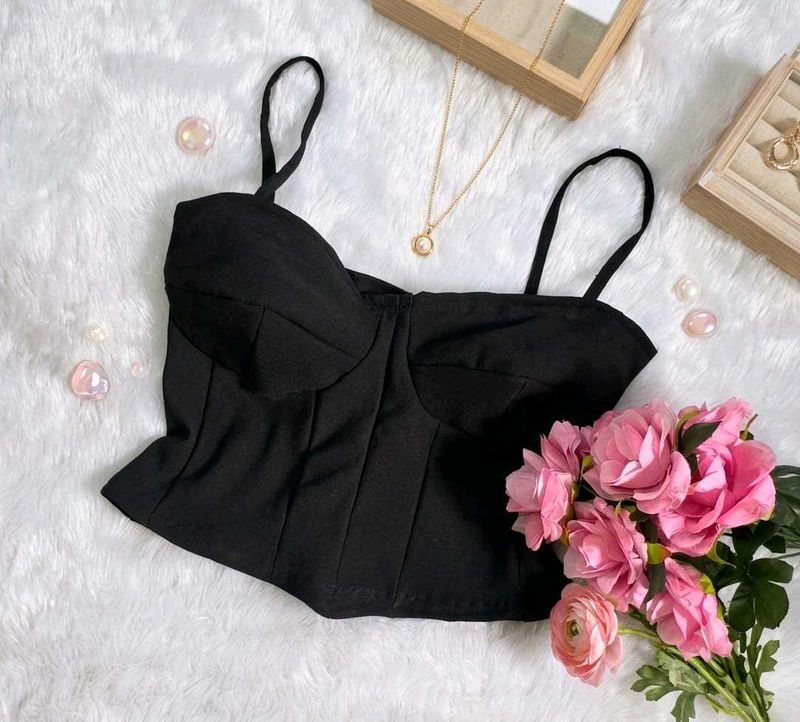 💜Chic Black Corset Top
