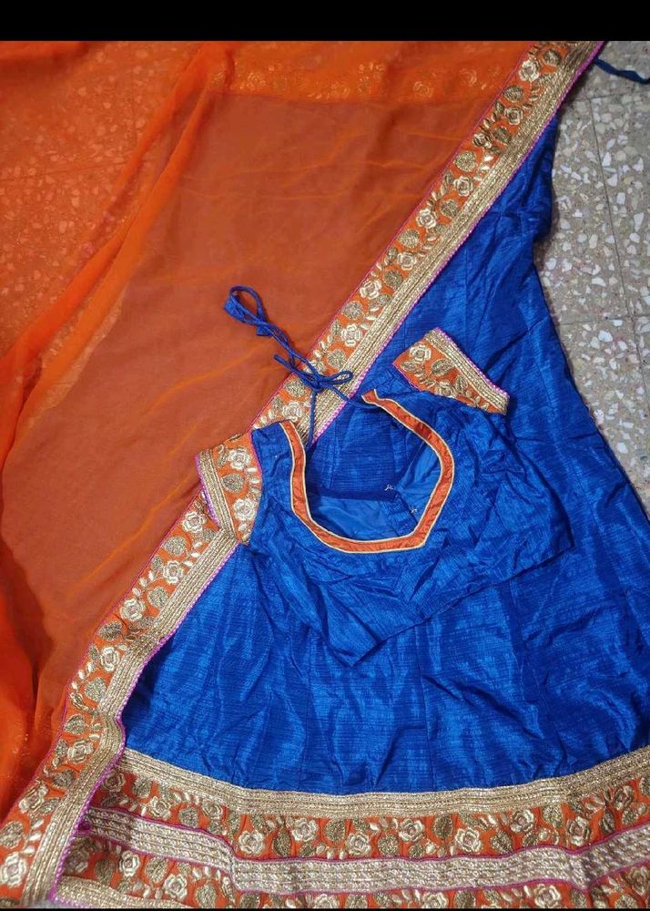 Lehenga Choli | royal blue lehenga | Freeup