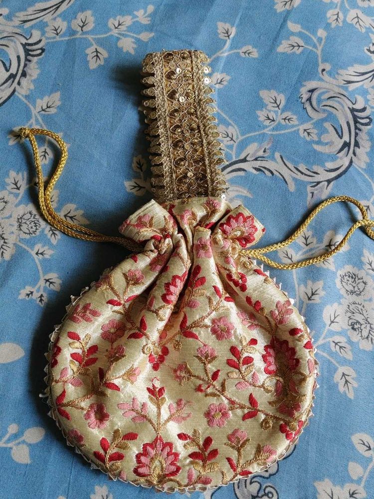Embroidered Potli Bag