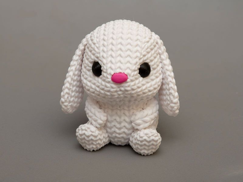 Luxe 3D Bunny Figurine