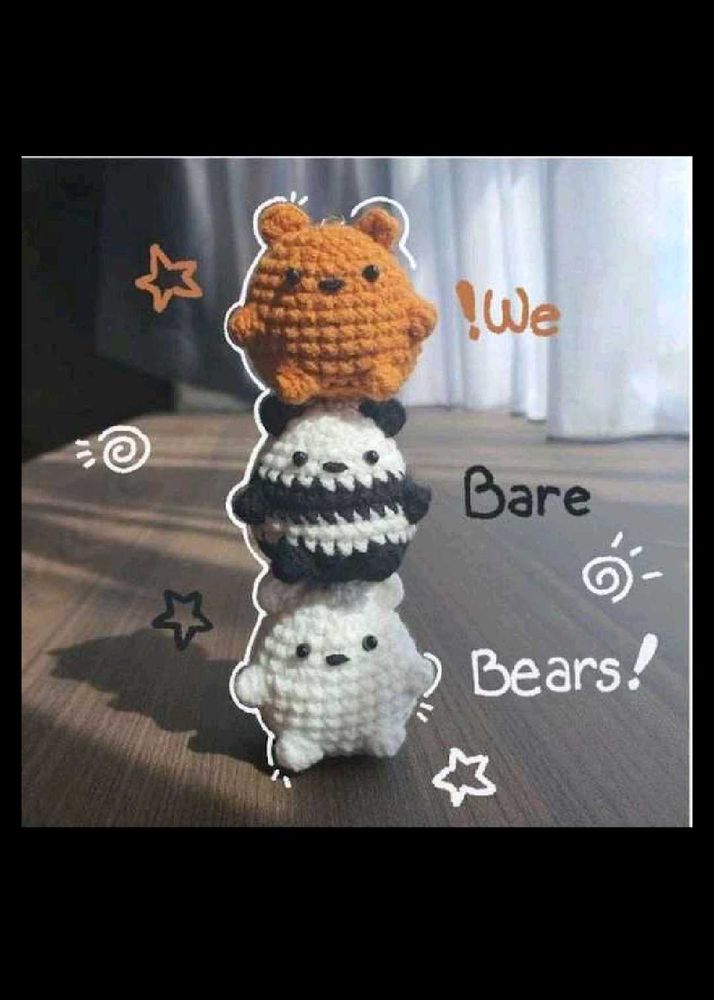 We Bare Bears Crochet Plushies