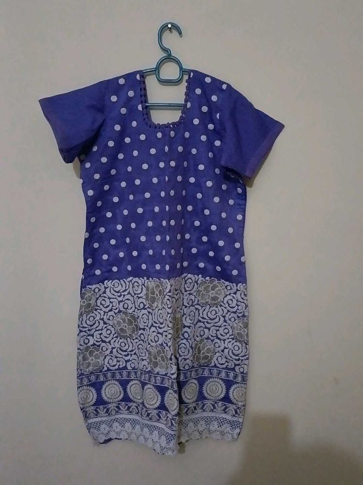 Polka Dot Blue Dress
