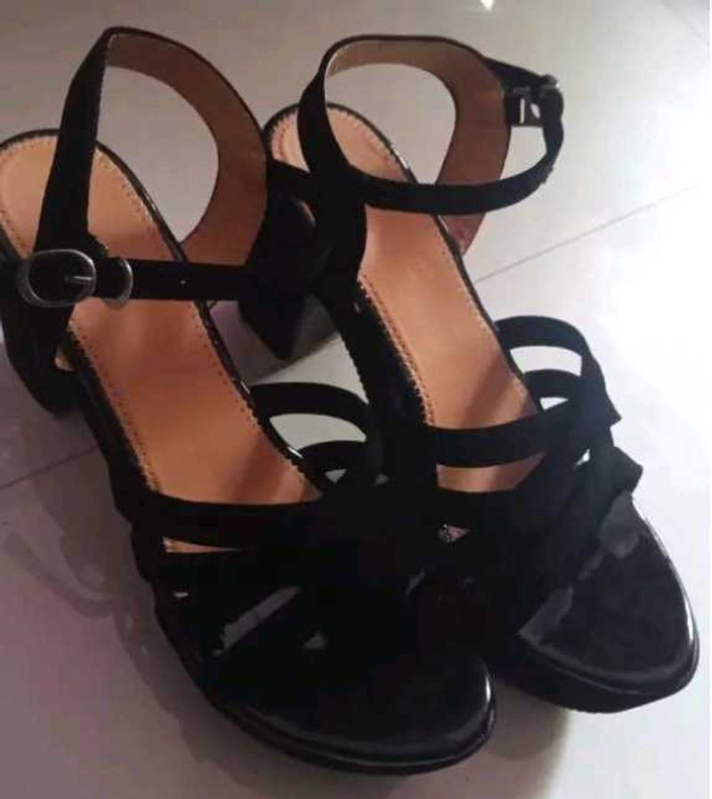 Black Strappy Heels