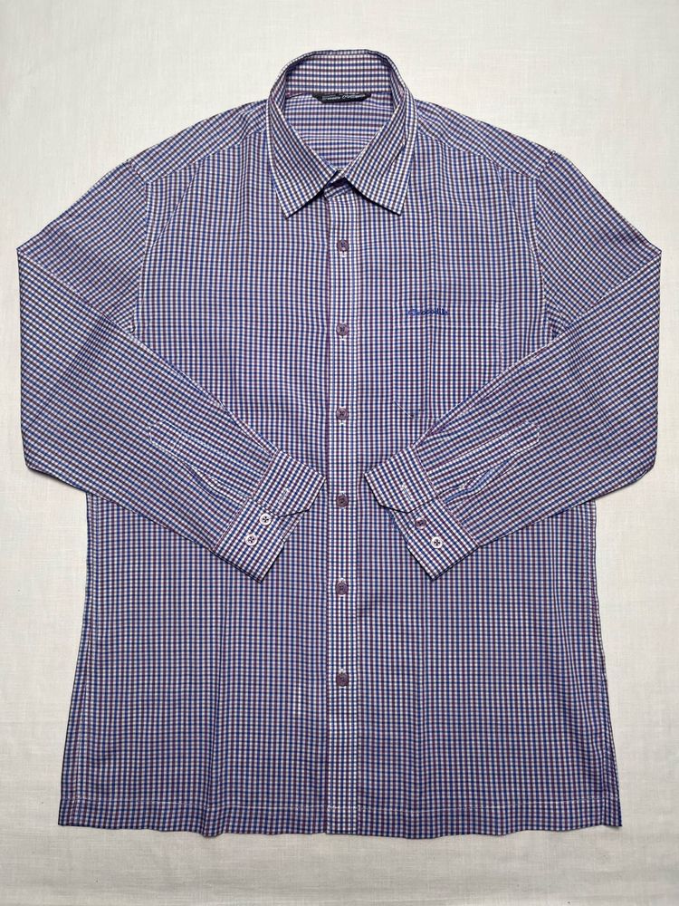 Crocodile Checkered Shirt (Purple/Blue)