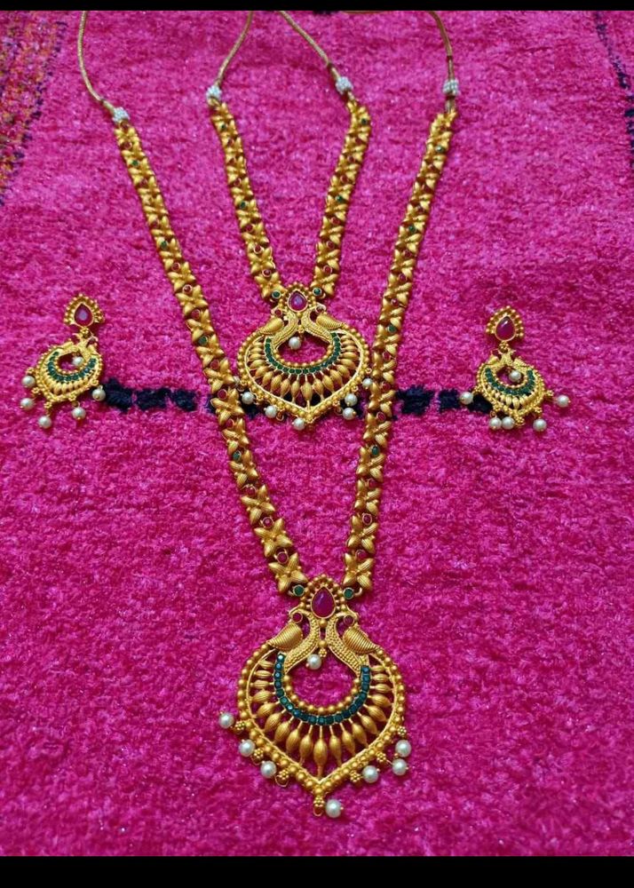 Elegant Peacock Necklace Set