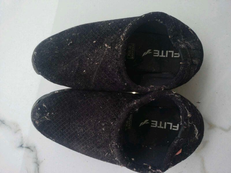 Black Casual Slip-Ons