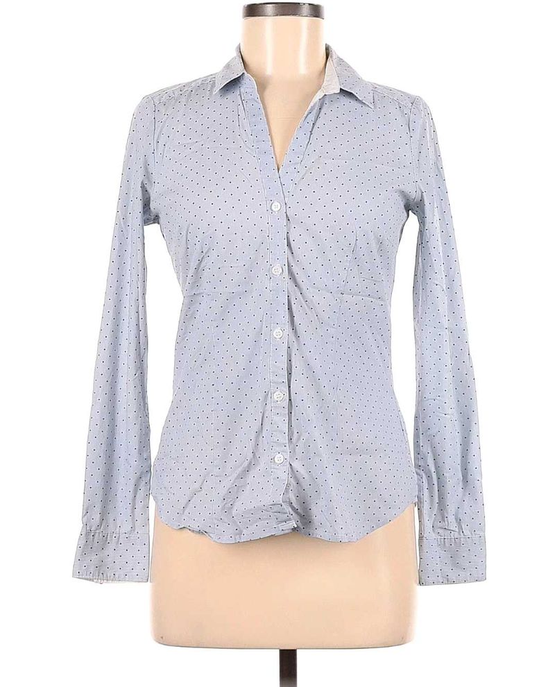 Classic Polka Dot Button-Up Shirt