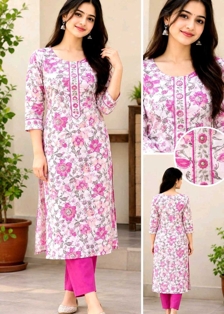 Floral Print Kurta