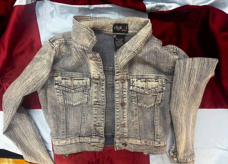 y2k Acid Wash Denim Jacket