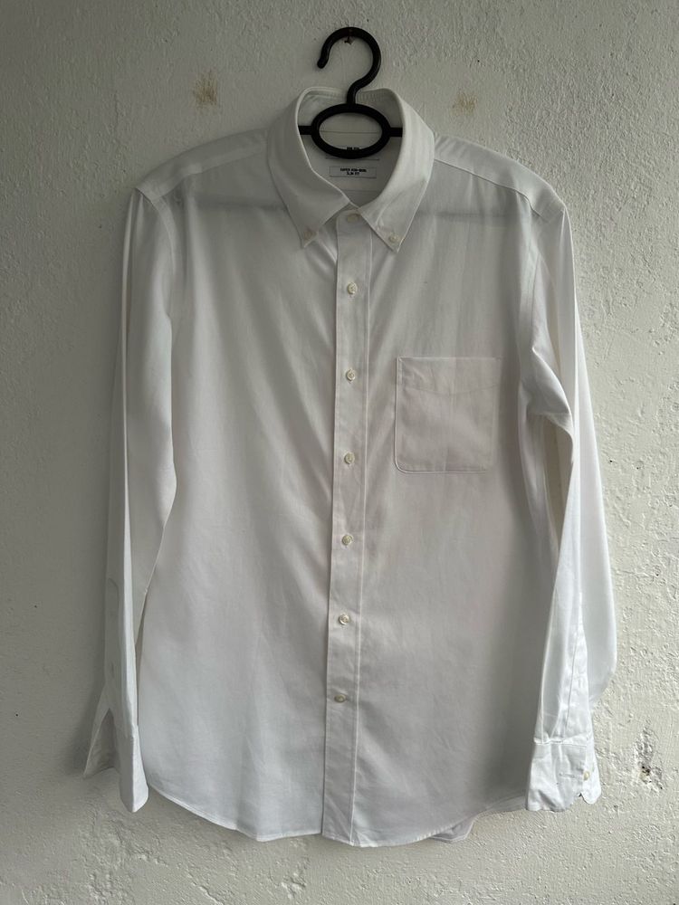 Classic White Button-Down Shirt