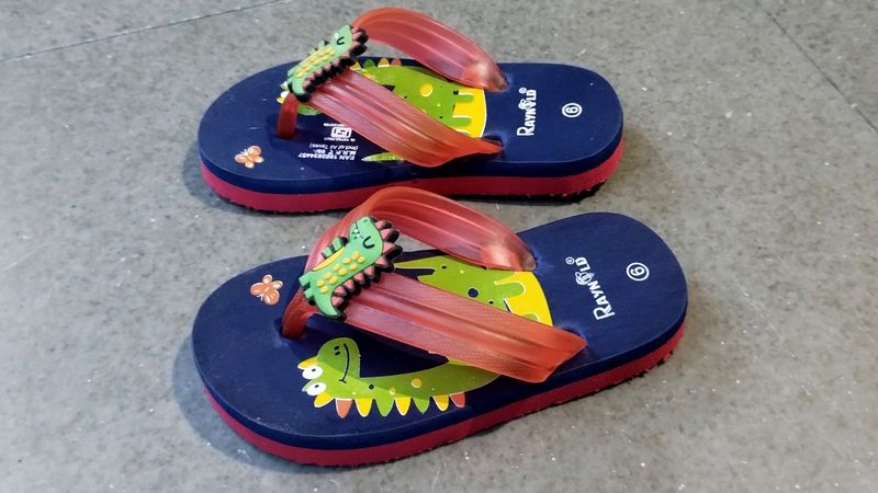 Kids Dinosaur Flip-Flops - Size 6