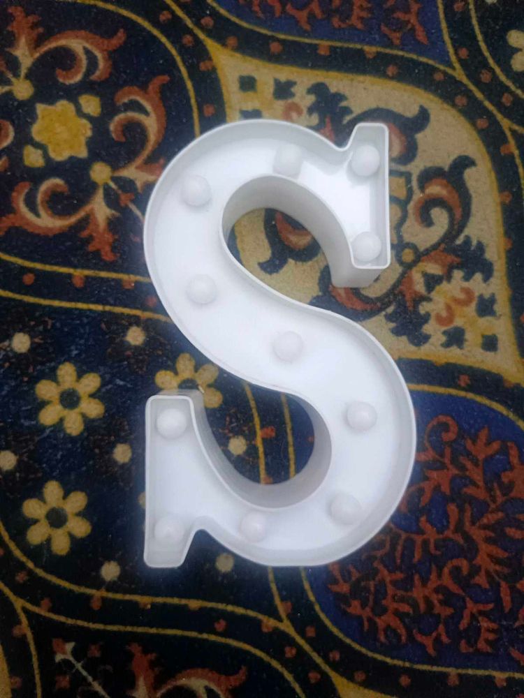 ✨"S" – Warm Glow Decor Piece ✨