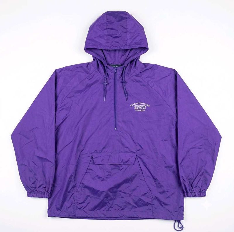 Purple Pullover Hooded waterproof Jacket
