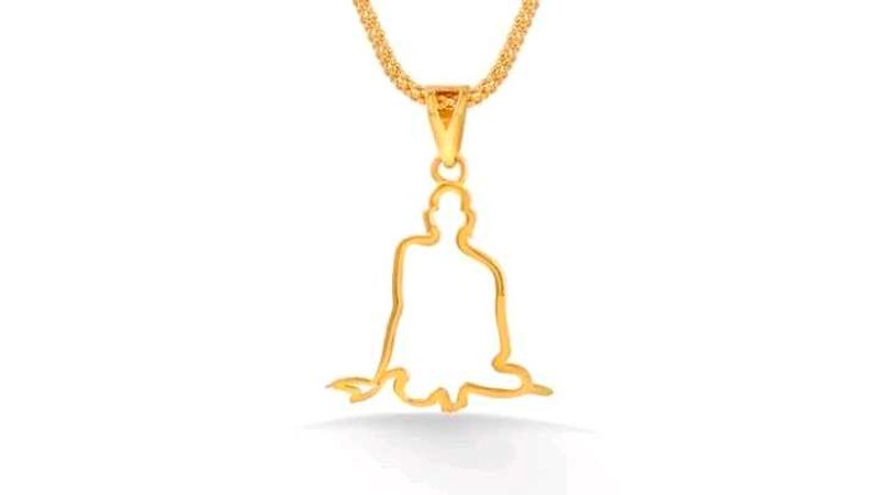 Shree Swami Samarth Outline Pendant Necklace