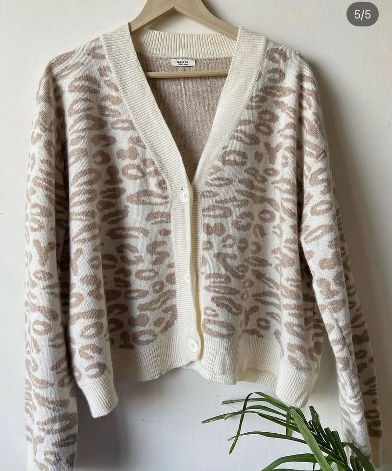 Cozy Leopard Print Cardigan